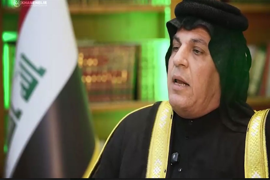  أحد شيوخ عشائر العراق: أصبح الإمام الخامنئي نبراسًا لكل أحرارِ العالم  