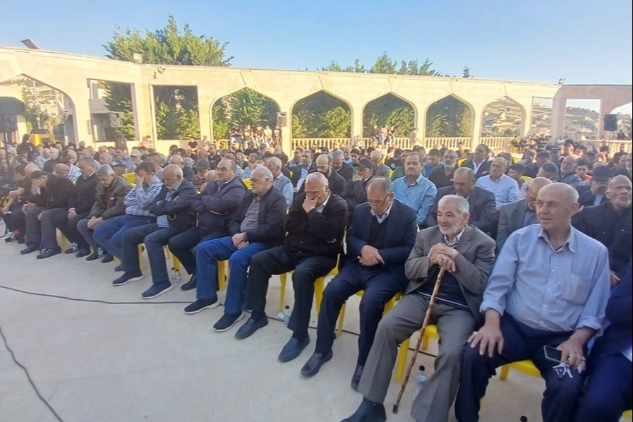بالصور| مجلس عزاء عن أرواح شهداء المقاومة في النبي شيت 