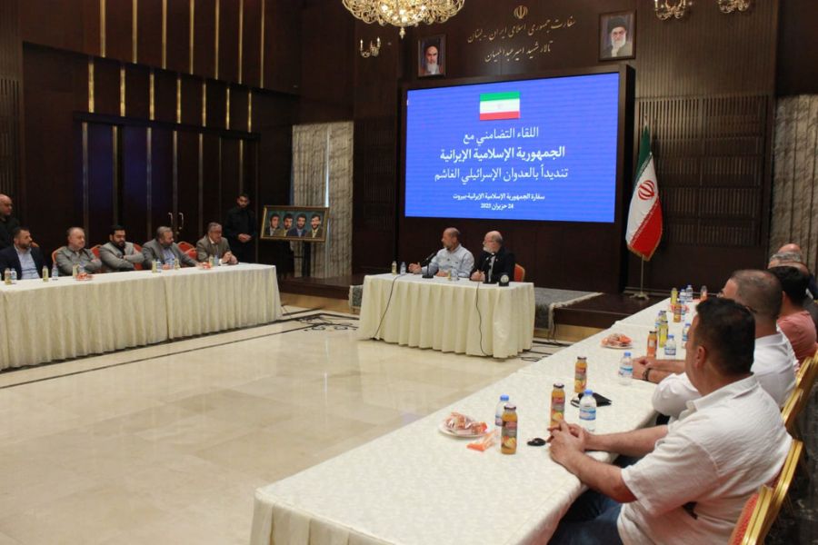 وفد من اتحاد بلديات جبل لبنان والضاحية زار السفارة الإيرانية متضامنًا