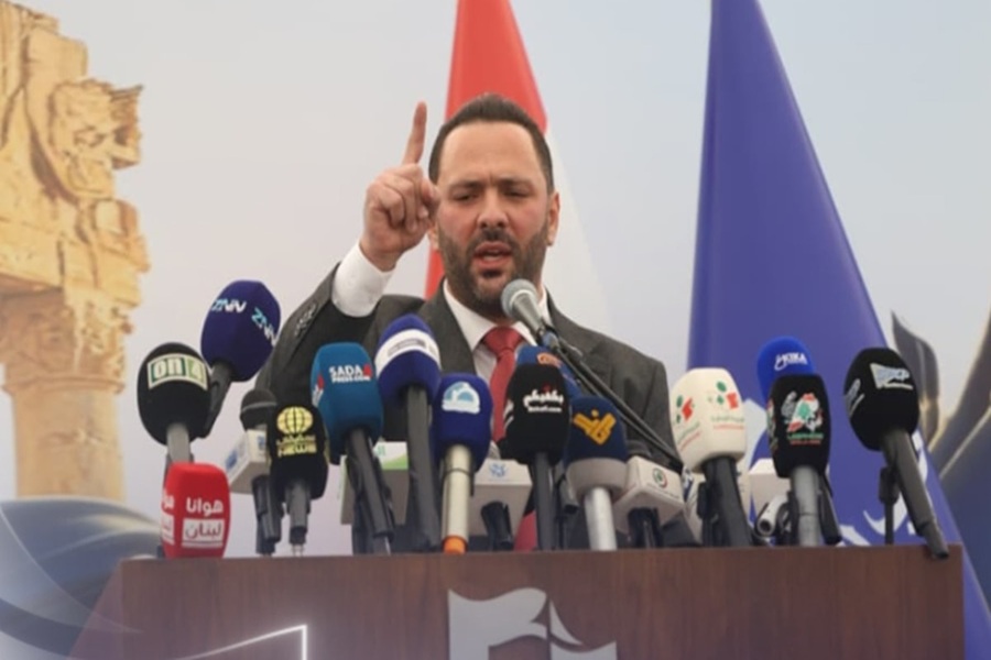 مهرجان خطابي لحزب الراية الوطني في بعلبك شكرًا لإيران ورفضًا لـ 