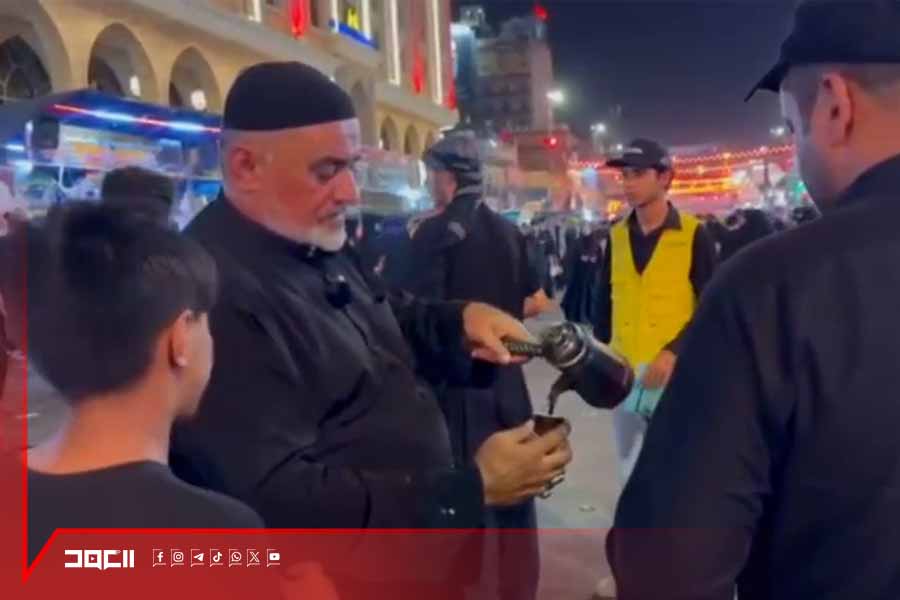 القهوة الموصلية بين الحرمين .. خدمةً لزوار الأربعينية