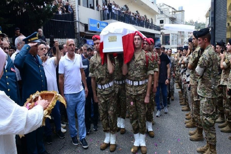 الجيش وإقليم الخروب ودّعا الشهيد النقيب محمد إسماعيل