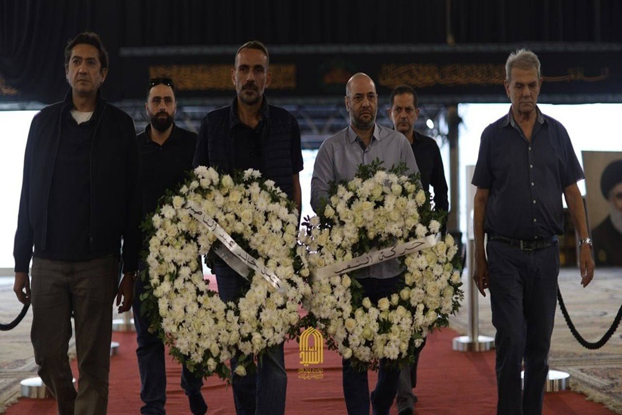 وفد من حركة الشعب يزور مرقد سيد شهداء الأمة