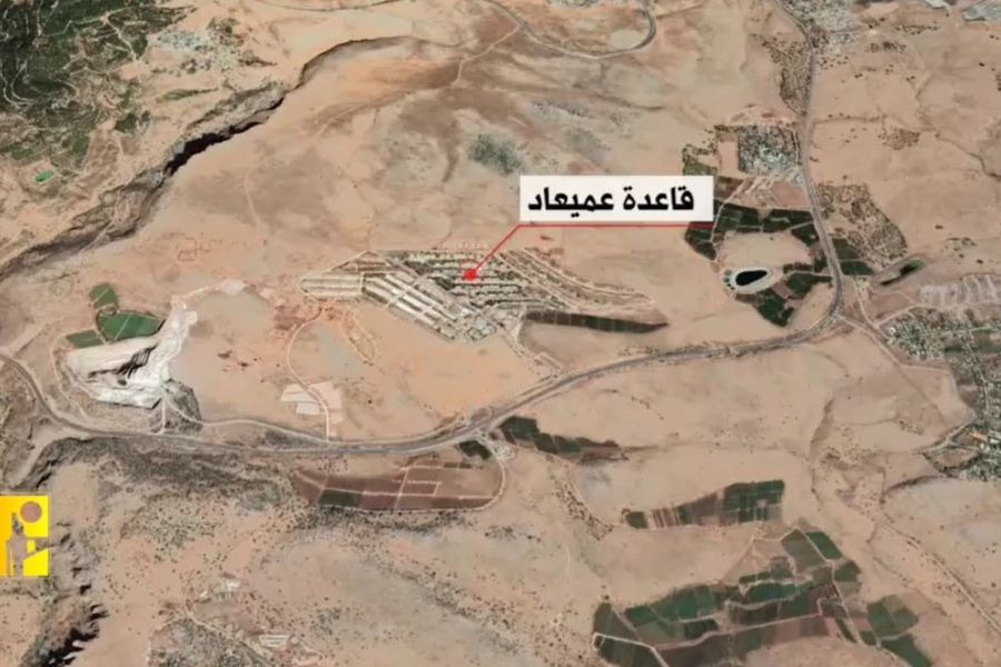  مشاهد من عملية استهداف المقاومة الإسلامية قاعدة عميعاد جنوب مدينة صفد المحتلّة 