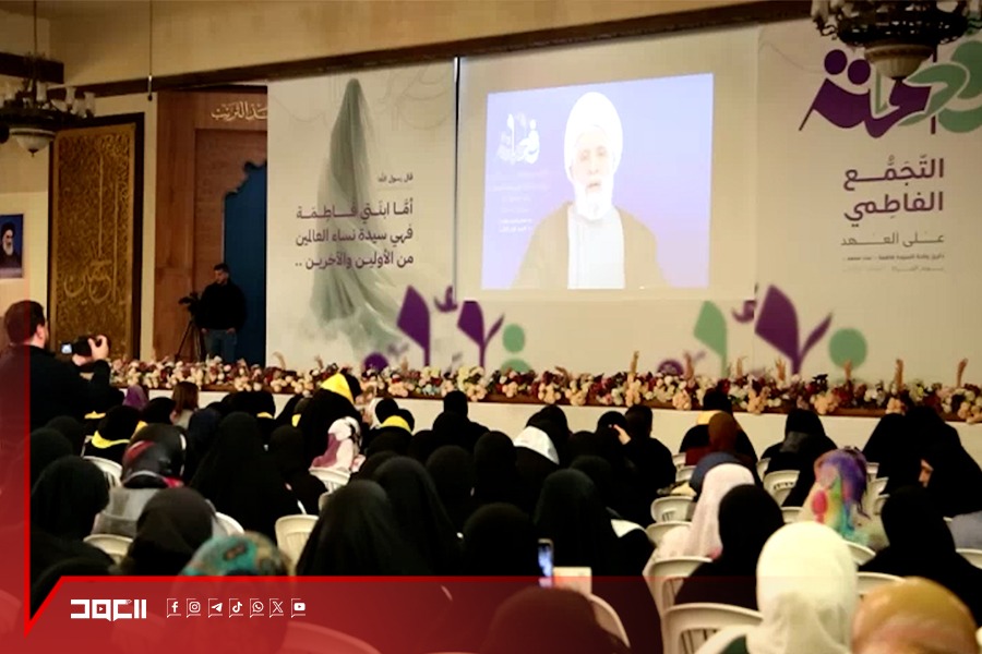 التجمّع الفاطمي في النبطية: على نهج الزهراء (ع) مع الشيخ قاسم