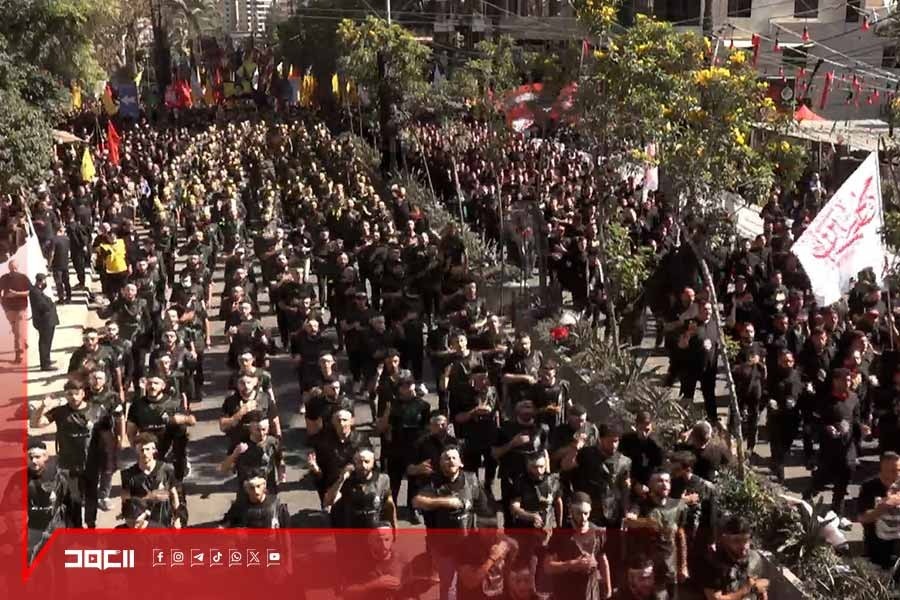 مشاركة جماهيرية حاشدة في مسيرة العاشر من محرم في الضاحية الجنوبية