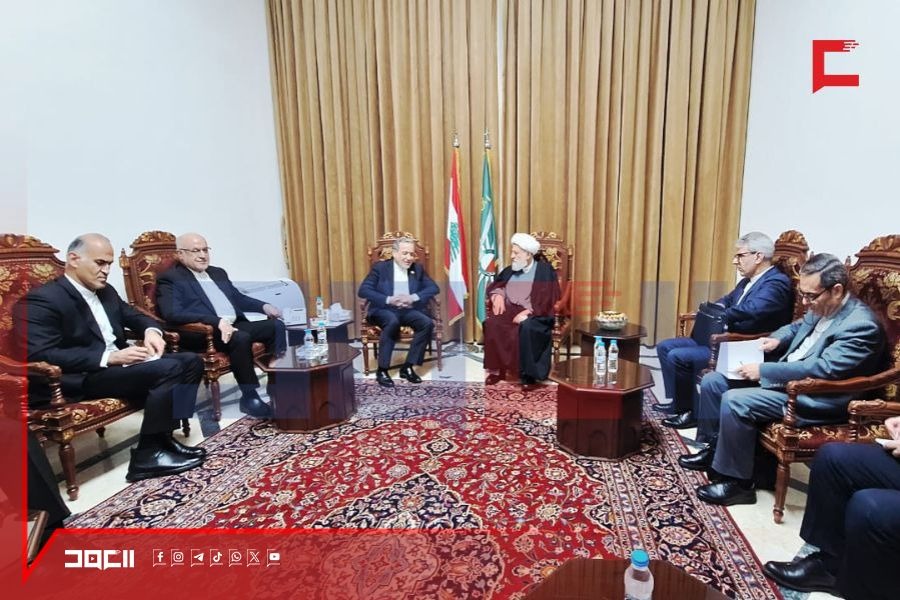 بالصور والفيديو| الشيخ الخطيب يستقبل الوزير عراقتشي