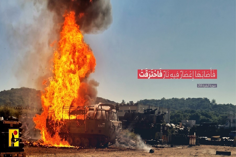 الإعلام الحربي ينشر {فَأَصَابَهَا إِعْصَارٌ فِيهِ نَارٌ فَاحْتَرَقَتْ}