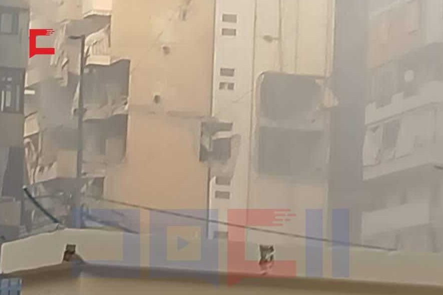 فيديو| مبنى مدني بامتياز تعرض للغدر 