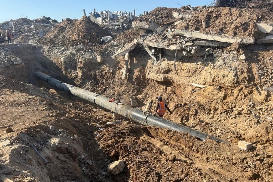 أكثر من 80% من شبكات المياه والصرف الصحي بغزة مدمرة