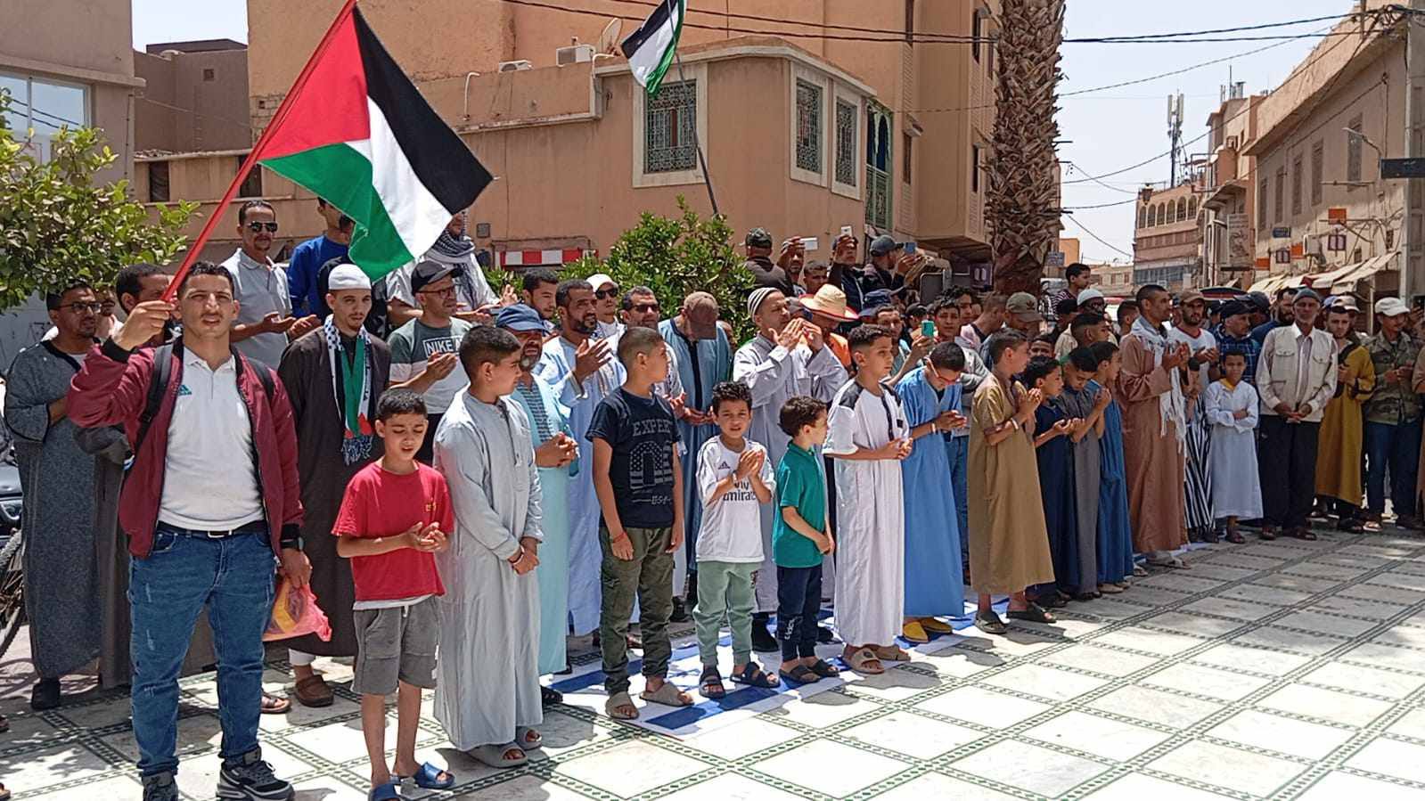 70 مظاهرة في 46 مدينة مغربية دعمًا لغزة