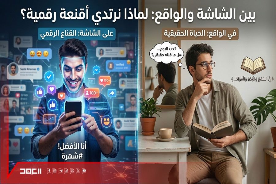 بين الشاشة والواقع: لماذا نرتدي أقنعة رقمية؟