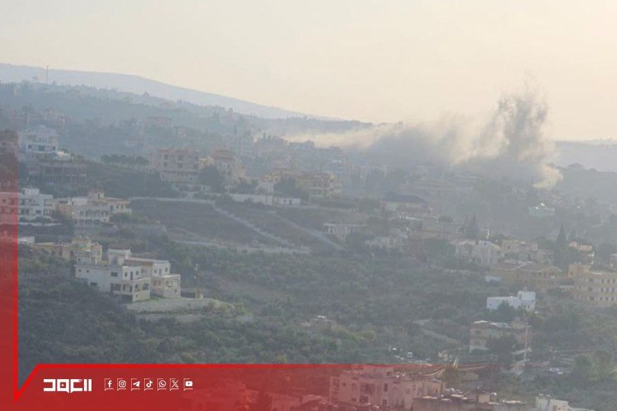 غارة قرب مدرسة 