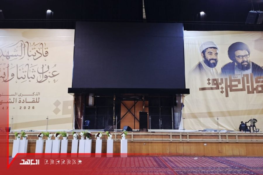 بالصور| استعدادات متواصلة في الضاحية الجنوبية لبيروت لإحياء ذكرى القادة الشهداء