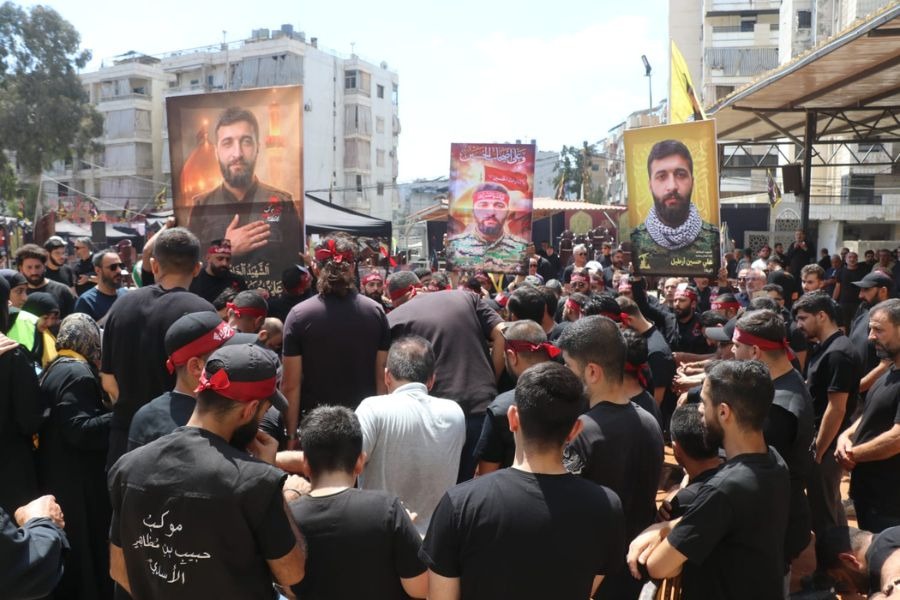 بالصور| حزب الله يشيّع ثلة من الشهداء في روضتي الزهراء (ع) والحاج عماد 