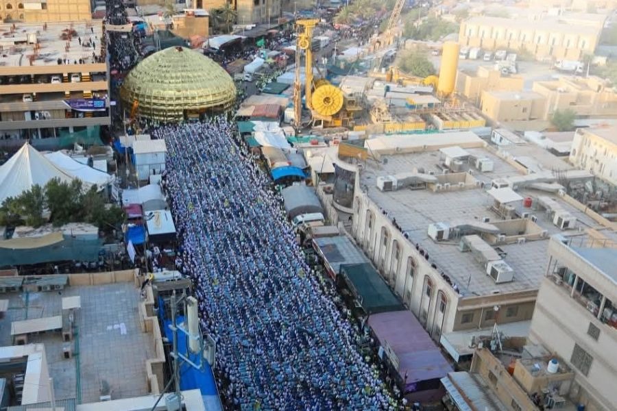 بالصور | موكب بني عامر يشارك في إحياء زيارة الأربعين بمدينة كربلاء المقدسة