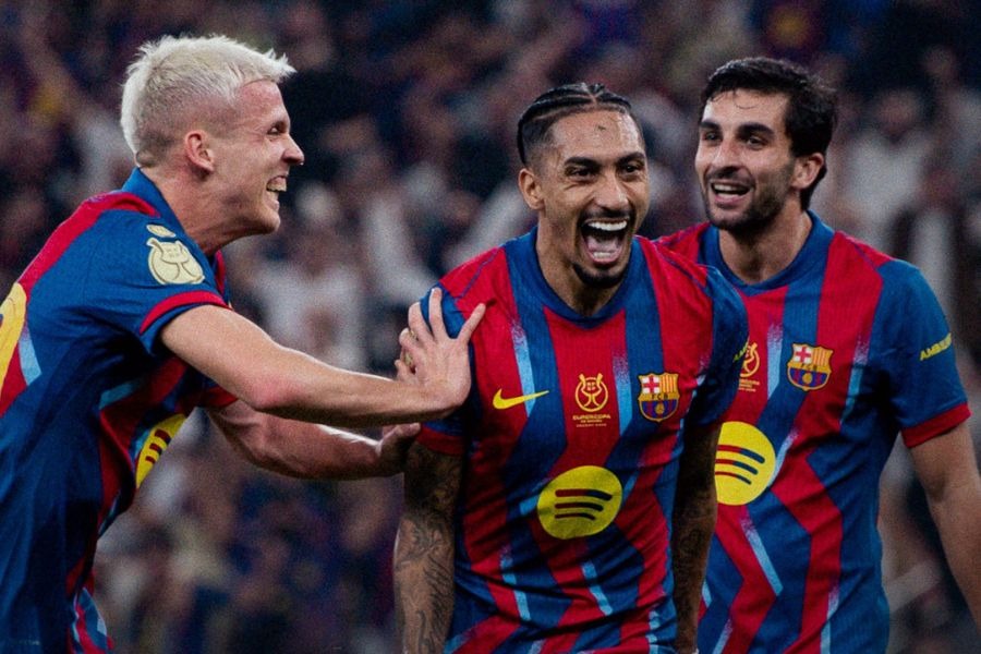 برشلونة يُتوَّج بطلًا لكأس السوبر الإسباني بعد فوزه على ريال مدريد
