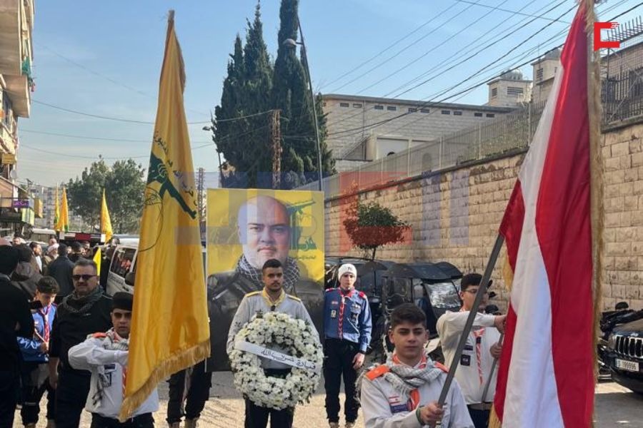 حزب الله وأهالي صيدا شيعوا الفقيد المجاهد خليل قطيش