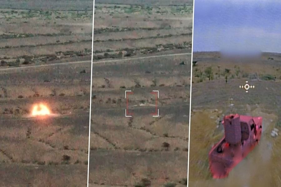 فيديو| مشاهد لاستهداف تحشيدات سعودية في كهبوب والوازعية بطائرات شواظ الانقضاضية