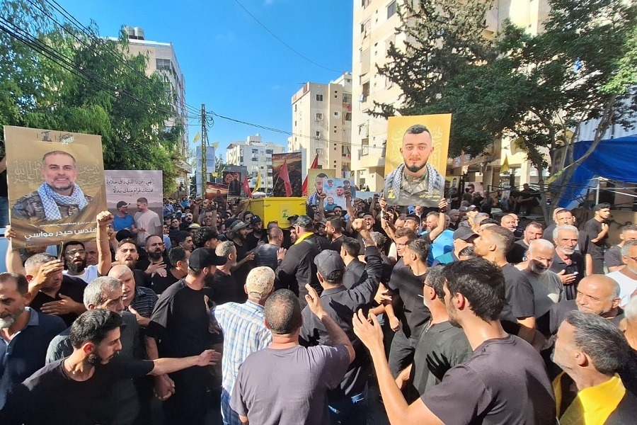 حزب الله شيع الشهيد محمد حسين الزين في الضاحية الجنوبية 