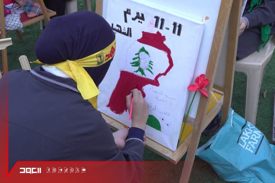 مرسم فني لطلاب مدارس المهدي (عج) في بعلبك وعين بورضاي تخليدًا ليوم الشهيد