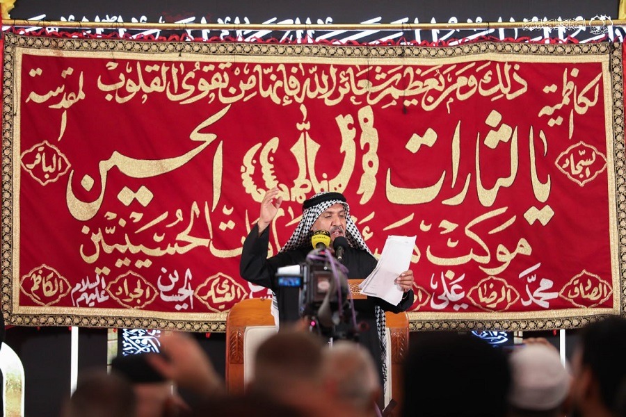 بالصور| إحياء ذكرى عاشوراء في الصحن الكاظمي الشريف في بغداد
