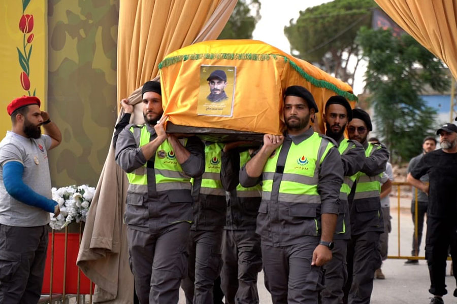 حزب الله يُشيّع الشهيد المجاهد أحمد محمد صالح في بلدة يحمر الشقيف