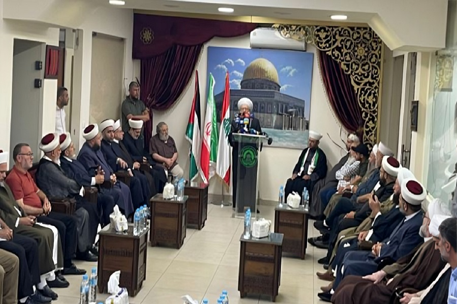لقاء تضامني مع إيران بدعوة من الشيخ حمود: الخطر الصهيوني سيتعدّى محور المقاومة