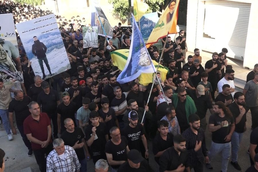 يحمر في البقاع الغربي تشيّع الشهيد المجاهد عزت محسن موسى