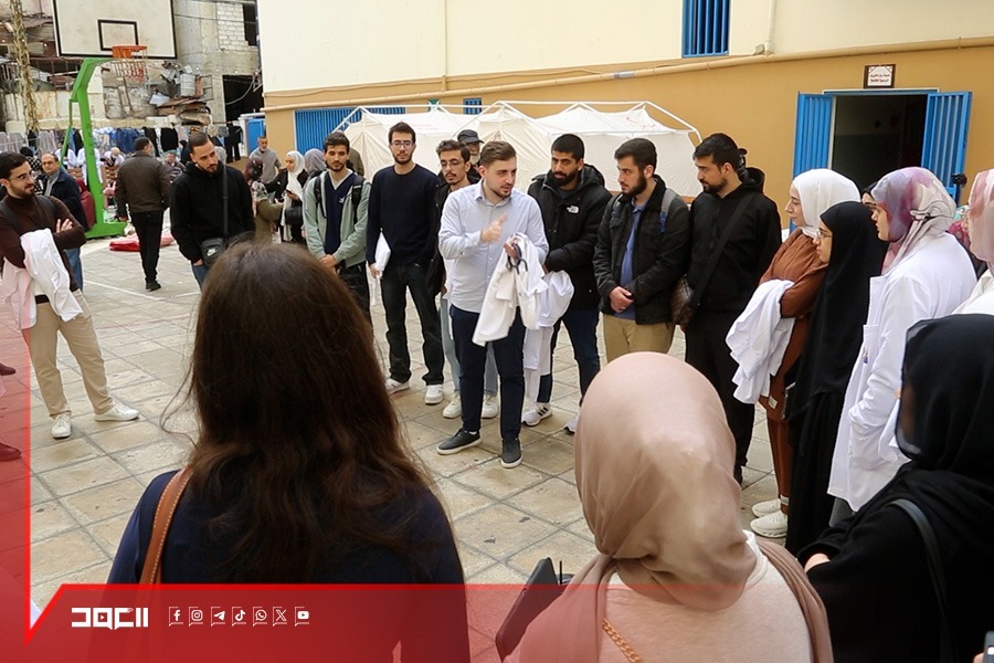 صمود وشفاء .. مبادرة إنسانية من  طلاب الطب في خدمة أهلهم النازحين 