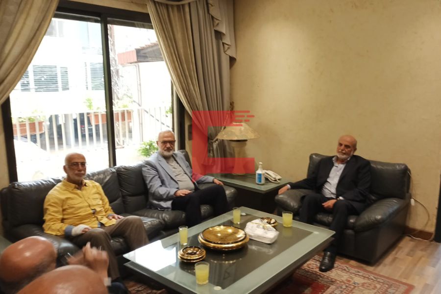 بالصور| وفد حزب الله يزور مقر الحزب السوري القومي الاجتماعي