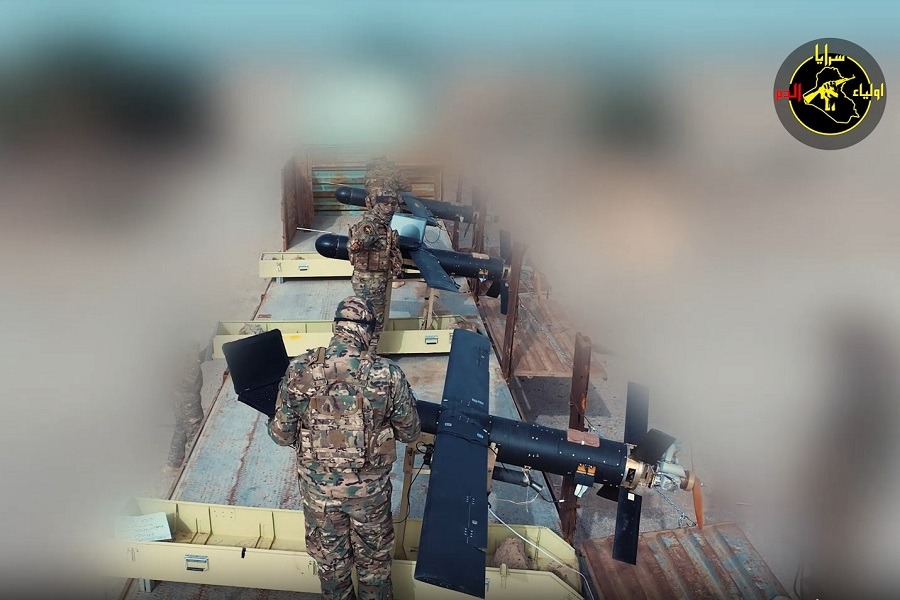 مشاهد من استهداف المقاومة الاسلامية سرايا اولياء الدم قواعد أميركية في المنطقة