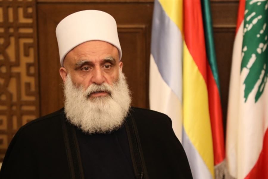 شيخ عقل الموحدين الدروز في لبنان يطلق حملة إنسانية لإغاثة السويداء