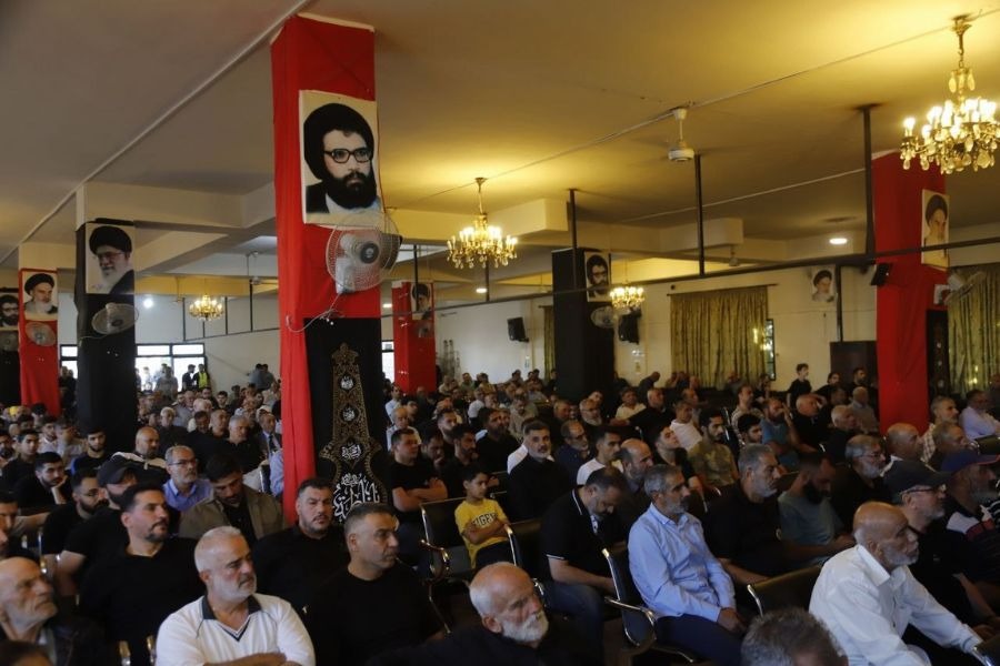 حزب الله وأهالي بلدة تمنين التحتا أحيوا ذكرى أسبوع الشهيد محمد الأحمر وثلاثة أيام على استشهاد مهدي ريا 