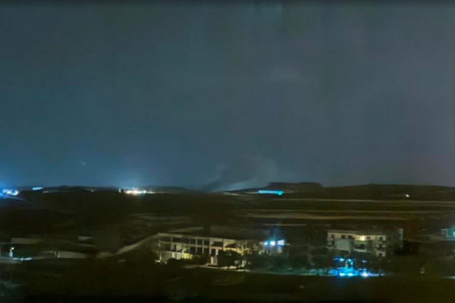 بالصورة| غارة الطيران المُسيَّر الصهيوني التي استهدفت شرق بلدة الشعرة على السلسلة الشرقية شرق بلدة النبي شيت البقاعية