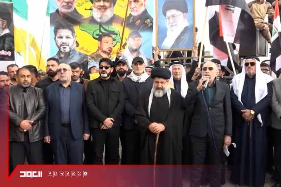 وقفة احتجاجية في نينوى تنديدًا بالعدوان الأميركي الصهيوني على إيران ولبنان