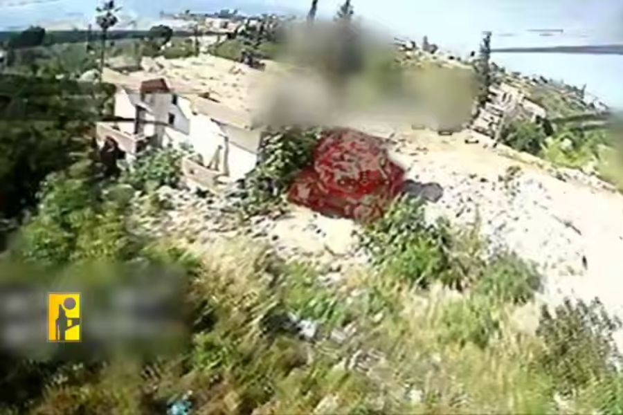 فيديو| استهداف المقاومة الإسلامية دبّابة 