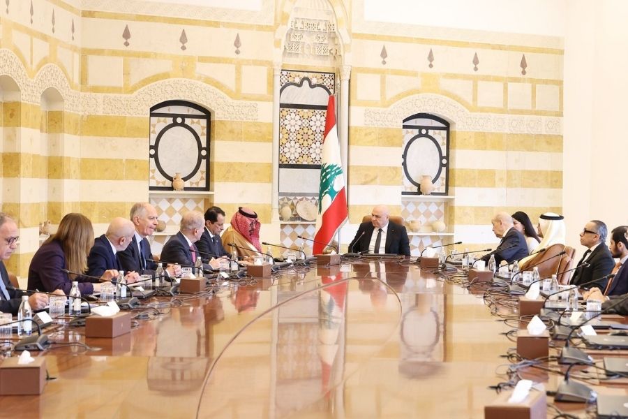 الرئيس عون ترأس اجتماعًا لسفراء اللجنة الخماسية: مؤتمر دعم الجيش في 5 آذار المقبل