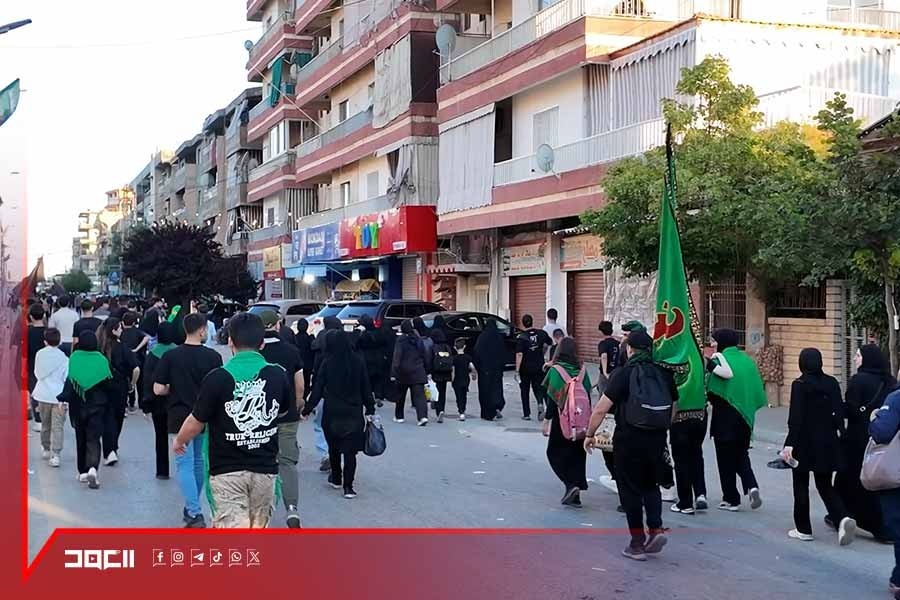 الأهالي يتوافدون سيرًا على الأقدام باتجاه مرقد السيدة خولة (ع) في بعلبك