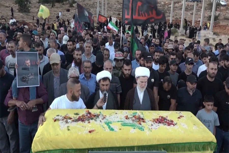 حزب الله وجماهير المقاومة شيّعوا الشهيد علي جعفر في الميدان – قضاء الهرمل