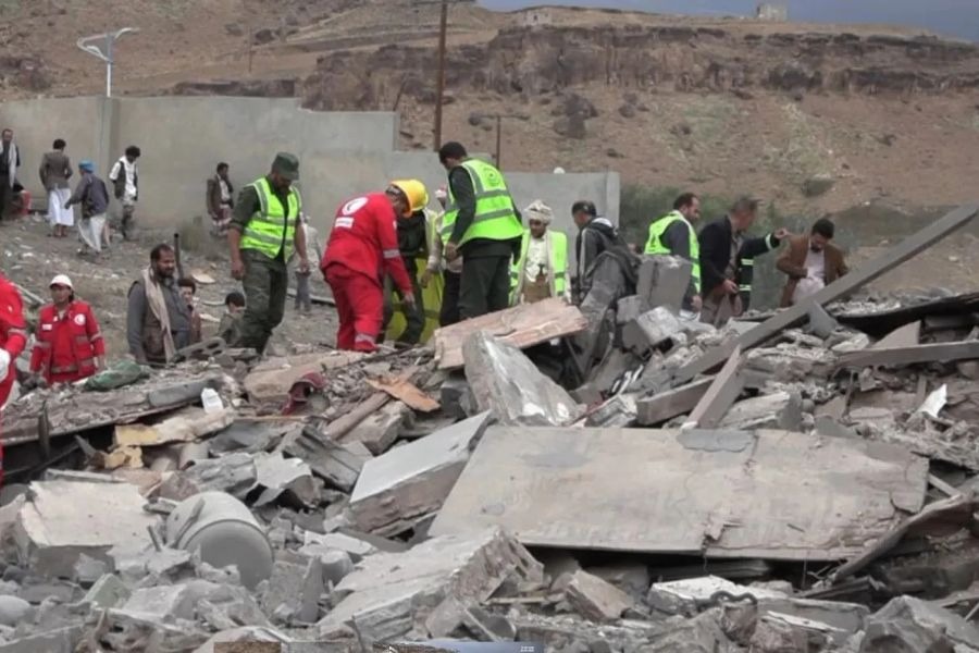 مركز عين الإنسانية يدين الجرائم السعودية بحق المدنيين في 5 محافظات يمنية