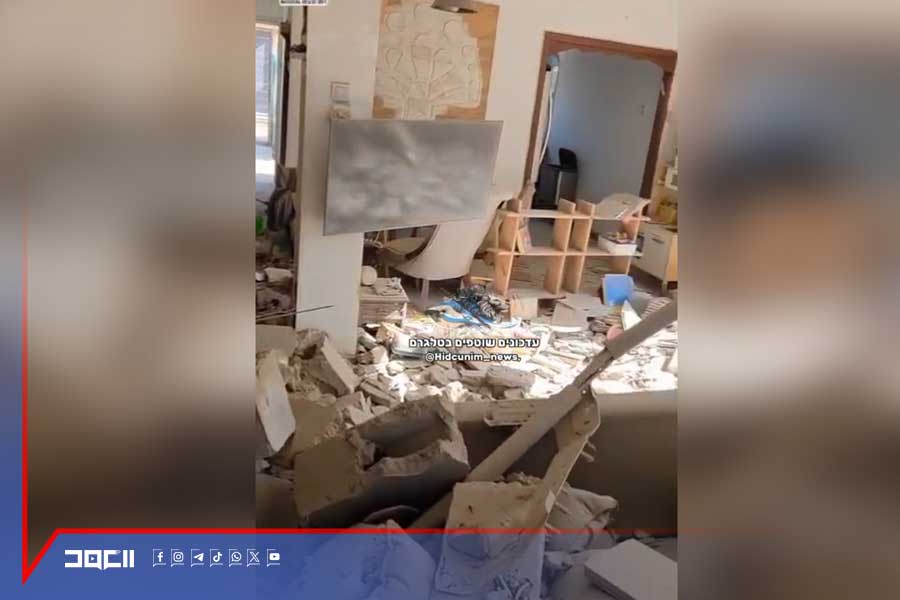 فيديو| كيان العدو تحت مرمى صواريخ الموجة 17 من 