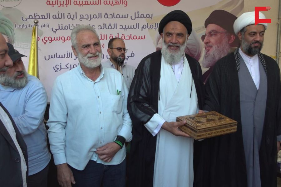 وضع حجر الأساس لخزان المياه في مقام السيدة خولة (ع) برعاية آية الله موسوي فرد