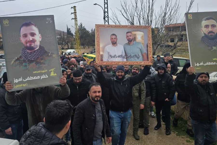 المقاومة الإسلامية وأهالي بلدة مقراق يشيعون الشهيد خضر مصطفى أمهز 