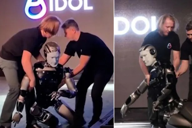 تعثر روبوت روسي خلال ظهوره الأول على المسرح