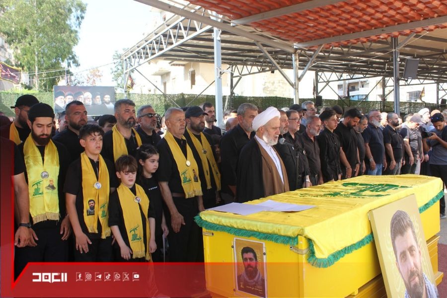بالصور| حزب الله يشيّع الشهيد حسين شلهوب في الضاحية الجنوبية