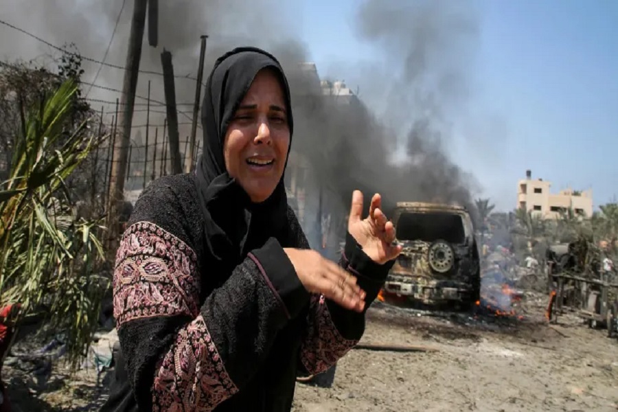 شهيد وجرحى بقصف مُسيَّرة صهيونية فرنًا بين خيام النازحين في مواصي خان يونس جنوب غزة