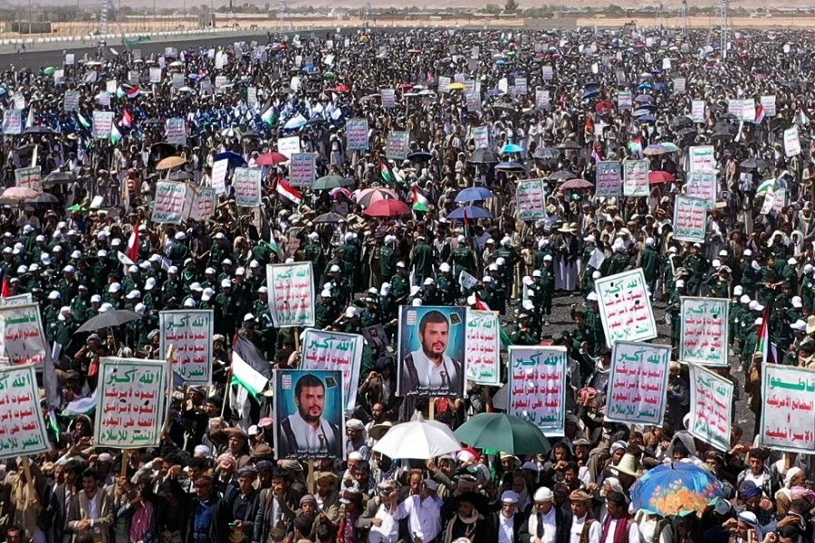 مسيرة كبرى في صعدة نصرةً لفلسطين وتأكيد الجهوزية العالية للجولة القادمة