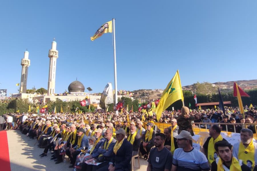 بالصور|  إحياء الذكرى السنوية الأولى لشهادة السيدين في مقام السيد عباس الموسوي