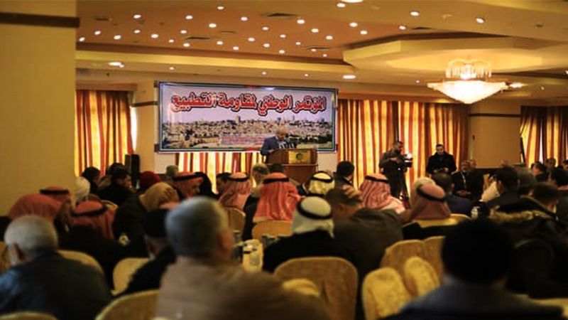 سياسيون ومثقفون فلسطينيون يؤكدون على ضرورة مواجهة التطبيع مع العدو الصهيوني
